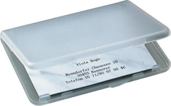 visitkortpose Sigel transparent til kort op til 90x55mm SI-VA140