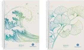 Herlitz spiralpude A5 70 ark ternet GREENline wave (50033492)