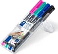 Miniatyrbillede 5 af 5: STAEDTLER Lumocolor permanent pen F 318 - Æske med 4 farver