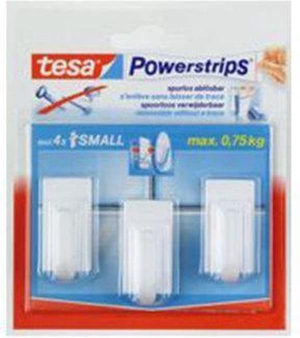 Tesa Powerstrips Kroge Trend Small - Hvid - 3 stk