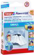Miniatyrbillede 3 af 6: Tesa Powerstrips Transparent, bæreevne 1 kg, gennemsigtig, blister med 8 stk