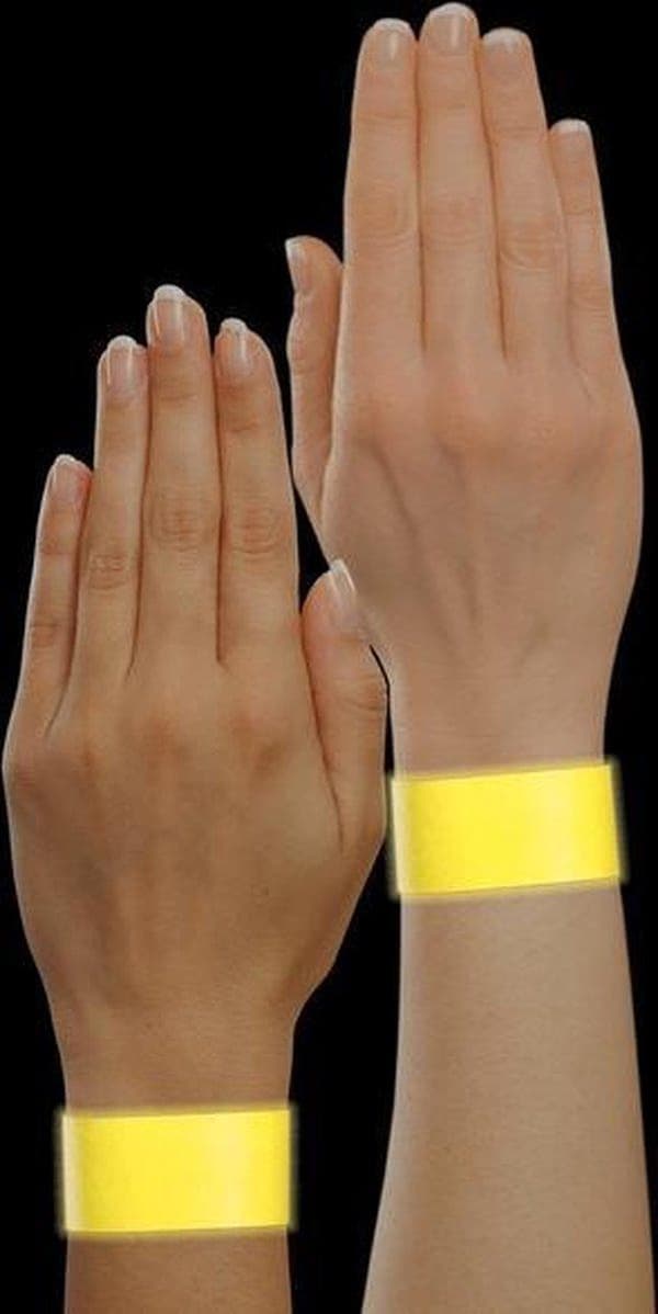 Sigel - Event bands - super blød, 255x25mm 120 stykker fluorescerende gul SI-EB218