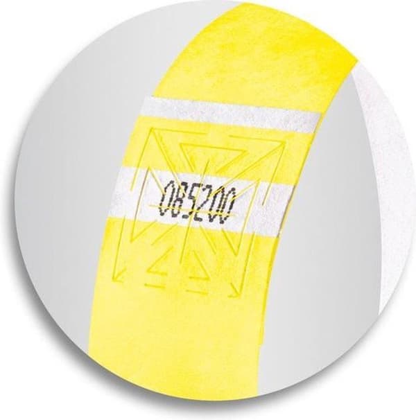 Sigel - Event bands - super blød, 255x25mm 120 stykker fluorescerende gul SI-EB218