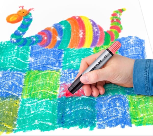 STAEDTLER Noris gelkrita - 6 glitterfärger