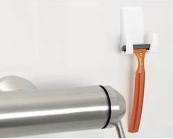 Tesa barbermaskineholder - Badeværelsesudstyr/tilbehør - Aftagelige kroge - Stick-on barbermaskineholder