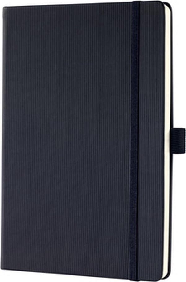 Sigel - notesbog - A5 - Conceptum Pure - sort - hardcover - 194 sider - linje - 80 gram papir - SI-CO122