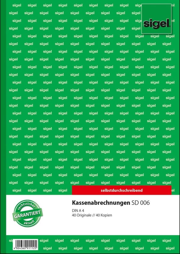 Kassakoneen yleiskatsaus A4 SD 2x40 arkkia