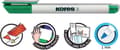 Miniatyrbillede 3 af 10: Whiteboard & flipover tuscher Kores W1, rund spids 1mm pose 10 stk