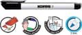 Miniatyrbillede 4 af 10: Whiteboard & flipover tuscher Kores W1, rund spids 1mm pose 10 stk