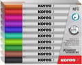 Miniatyrbillede 1 af 10: Whiteboard & flipover tuscher Kores W1, rund spids 1mm pose 10 stk