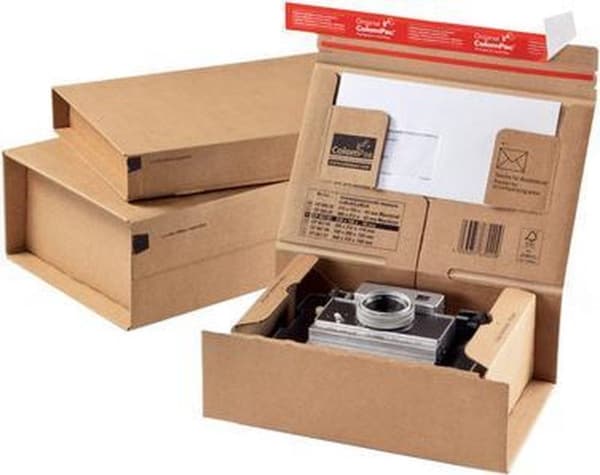 ColomPac paketin lähetyslaatikko 'POST', koko: S, ruskea