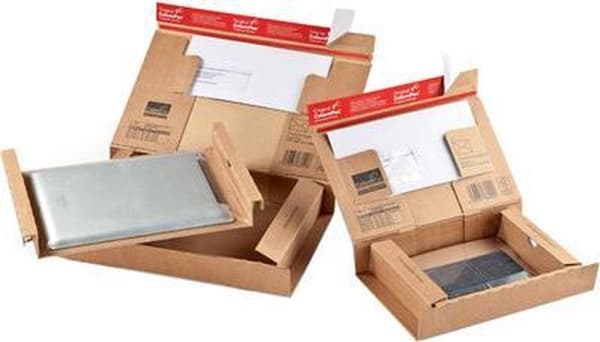 ColomPac paketin lähetyslaatikko 'POST', koko: S, ruskea