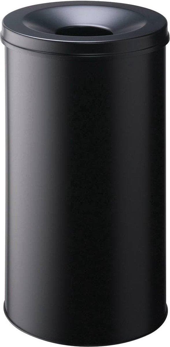Holdbar Safe skraldespand - 60 liter - Sort - Brandsikker