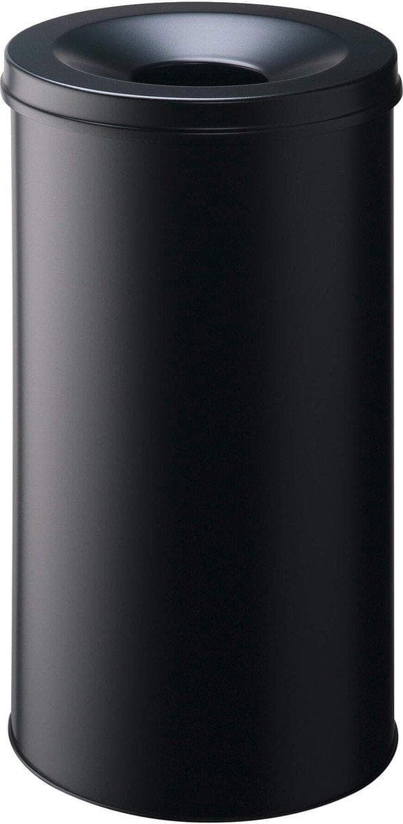 Holdbar Safe skraldespand - 60 liter - Sort - Brandsikker