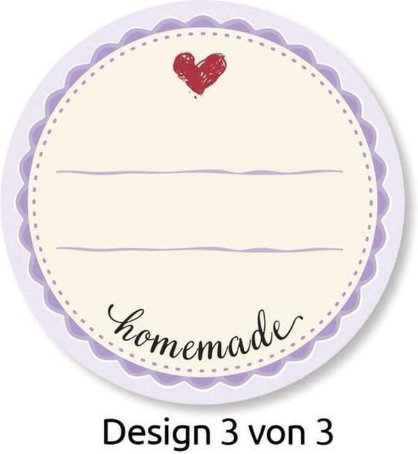 Avery AV-56819 Hushållsdekalbox "Hemlagad" 3 design