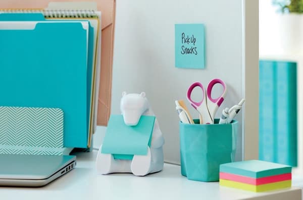 Memopad dispenser 3M til Post-it Z-Notes 76x76mm bjørn