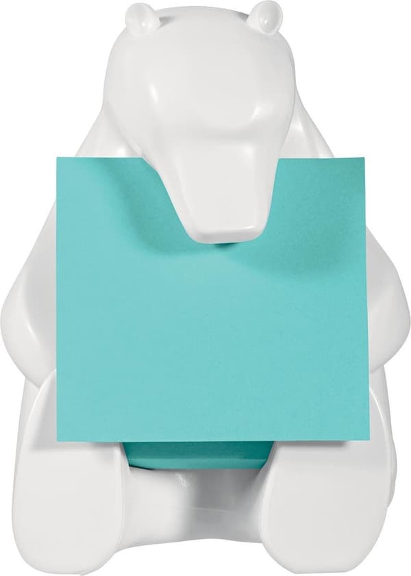 Memopad dispenser 3M til Post-it Z-Notes 76x76mm bjørn