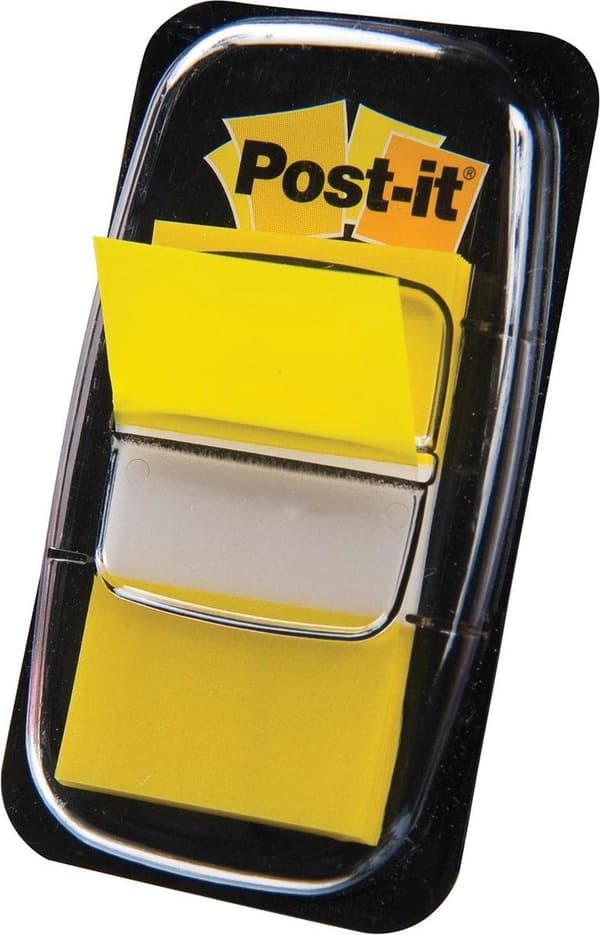 INDEXTABS 3M POST-IT 6805 25MM GUL