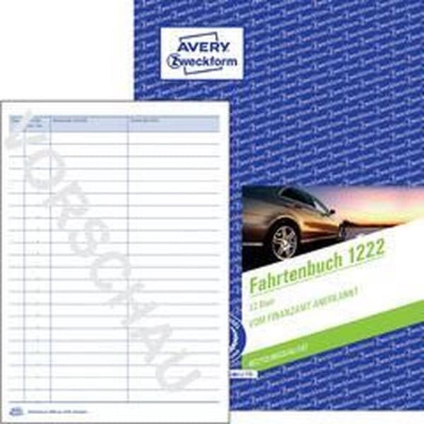 Avery-Zweckform 223 Din A5 rejseregistreringsbog Antal sider: 40 Hvid 40 ark