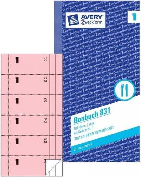Aver 831 lippua/lippurulla 300 kpl