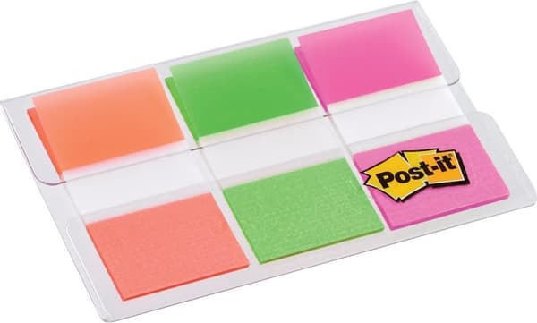 Indeksfaner 3M Post-it 680 24mmx43,2mm assorteret