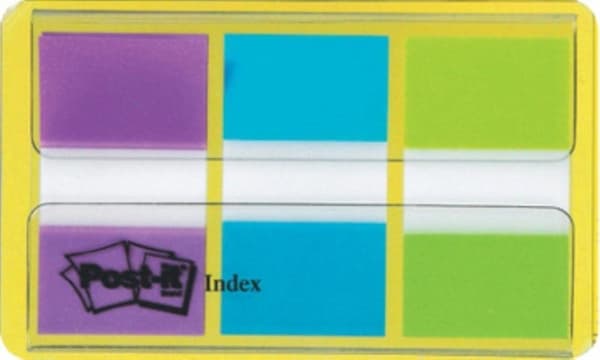Indeksfaner 3M Post-it 680 24mmx43,2mm assorteret