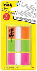 Miniatyrbillede 1 af 3: Indeksfaner 3M Post-it 680 24mmx43,2mm assorteret