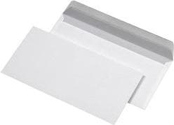 MAILmedia - Kirjekuoret DIN pitkät (220x110 mm), ilman ikkunaa, liima, 80 g/m², 1000 kpl (30005327)
