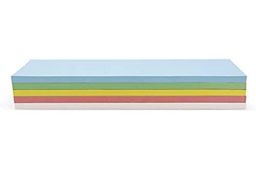 magnetoplan moderationskort rektangel, selvklæbende, sorteret i farver: pink, grøn, gul, hvid og blå - 1 stk (111151590)