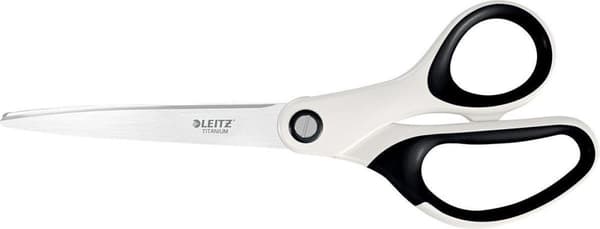 LEITZ saks WOW titanium, længde: 205 mm (8"), sort metallic til højrehåndede, titaniumbelagt, rustsikker premium - 1 stk (5319-20-95)