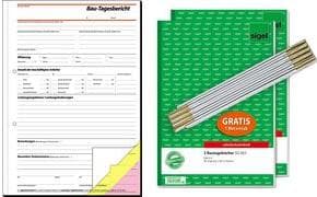 sigel formularbog "byggedagbog", A4, + GRATIS" lager - til markedet: D - 1 stk (SY281)