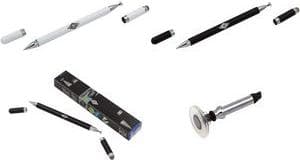 WEDO "Universal 3-i-1" input pen, sort touch pen, kuglepen og diskspids i ét, - 1 stk (261 7001)