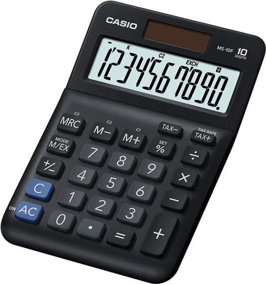 Casio MS-10F Lommeregner Desktop Simple Lommeregner Sort (MS-10F) Sort