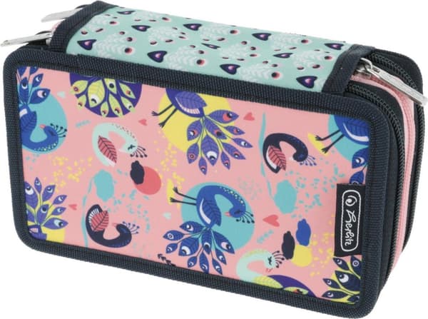 Herlitz TriCase Fancy Peacock - 31 st (s) - Flerfärgad - Polyester - Mönster - 190 mm - 70 mm (50043392)