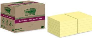 Post-It 7100284981 Sticky Notes Square Gul 70 ark självhäftande (654 RSS12CY)