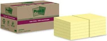 Post-It 7100284576 Sticky Notes Square Gul 70 ark självhäftande (622 RSS12CY)