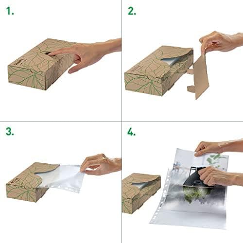 Leitz 40220003 Läpinäkyvä holkki 210 x 297 mm (A4) Polypropeeni (PP) 40 kpl (40220003)