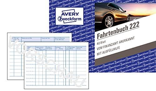 Avery-Zweckform 222-10 DIN A6 maisemapäiväkirja arkkien määrä: 40 valkoista 10 kpl (222-10)