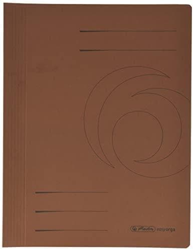 10 herlitz lösbladspärmar kartong brun DIN A4 (10900223)
