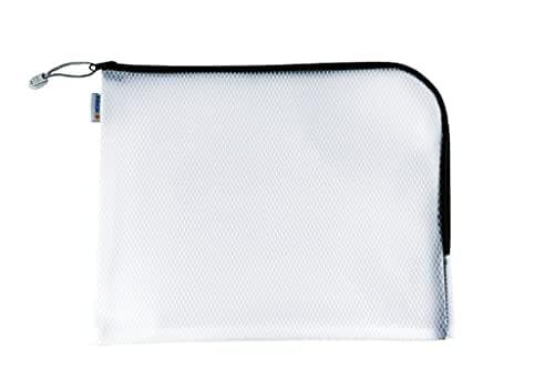 HERMA "Mesh Bags" blixtlåsväska, DIN A4, svart Format: 360 x 280 mm, 3/4 allround dragkedja - 1 st (20022)