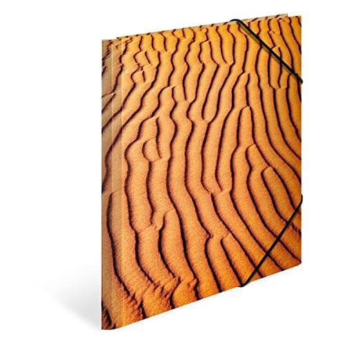 HERMA "Nature" hjørnemappe, DIN A4, pap, sand lavet af robust pap, taktilt raffineret overflade, - 1 stk (19774)
