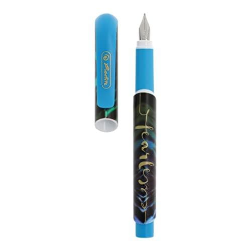 Herlitz New Batik Fearless Fyldepen Patron Fyldesystem Blå - Guld 1 stk (50044382)