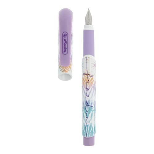 Herlitz New Batik Freedom Fyldepen Cartridge Fyldesystem Violet - Hvid 1 stk (50044375)