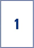 Miniatyrbild 3 av 5: AVERY Etiquette d'expédition, 199,6 x 289,1 mm, blanc bord tout autour, mynt arrondis, - 1 st (J8167-15)