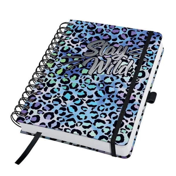 Sigel Jolie Blue Leo Love JN652 spiral anteckningsbok blank blå, lila, svart Antal ark: 240 DIN A5 (JN652)