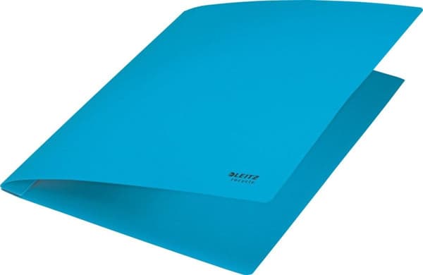 LEITZ Recycle folder, DIN A4, kartong, blå gjord av 100 % återvunnen kartong, 100 % återvinningsbar, Blue Angel, - 10 stycken (39040035)