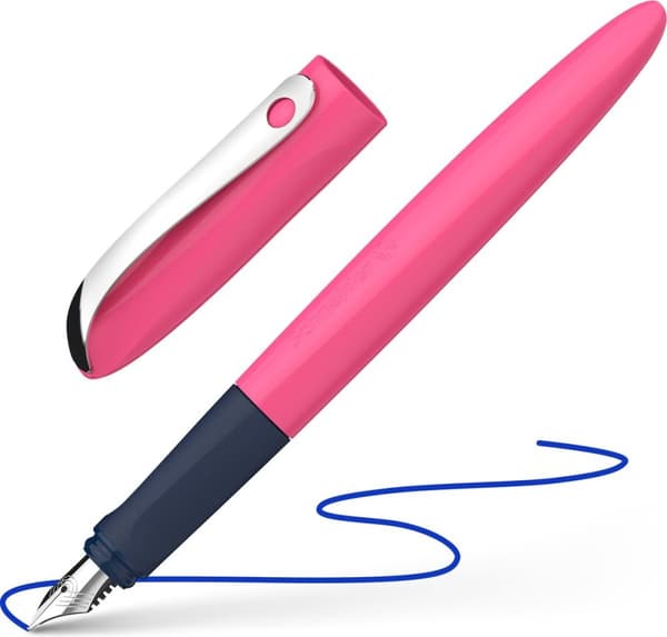 Schneider fyldepen - Bølget - pink - S-162119