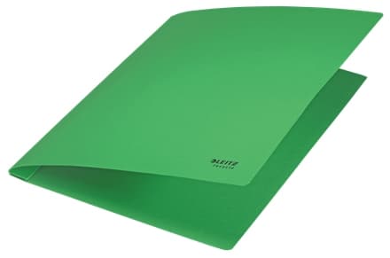 LEITZ Genbrugsmappe, DIN A4, pap, grøn lavet af 100% genbrugspap, 100% genanvendeligt, Blå Engel, - 10 stk (39040055)