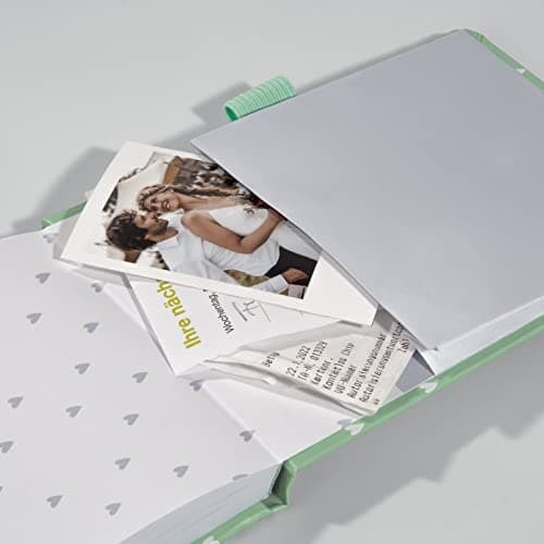 SIGEL JN396 Notesblok Jolie, Mint Love, A6+, dot ruling, hardcover, 79 ark, lavet af bæredygtigt papir