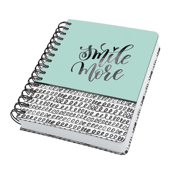 sigel spiral bog Jolie Inspire "Curly Mint", DIN A5 168 x 215 mm, priklineal, 120 g/m² hvidt papir, -